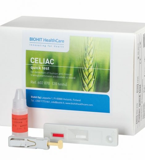 BIOHIT Celiac Quick Test. Near patient test for Celiac Disease (20 Tests)