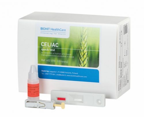 BIOHIT Celiac Quick Test. Near patient test for Celiac Disease (20 Tests)